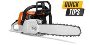 Chainsaw tips and tricks